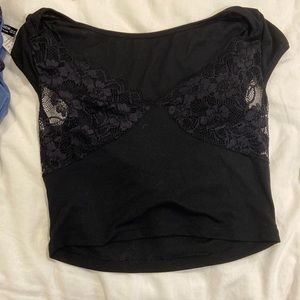 Black top lace.